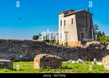 Antiche rovine Museum Palantine Hill Roma Italia. Foto Stock