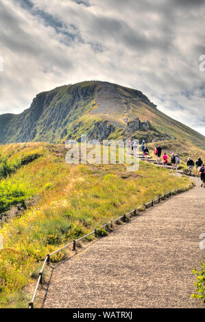 Panorama dal Puy Mary, Francia Foto Stock