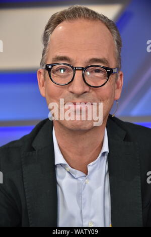 Colonia, Germania. 21 Ago, 2019. Il giornalista Jan Fleischhauer è una valutazione sull'ARD talk show ' Maischberger . La settimana ' Credito: Horst Galuschka/dpa/Horst Galuschka dpa/Alamy Live News Foto Stock