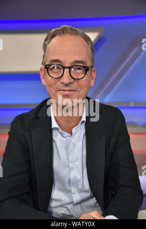 Colonia, Germania. 21 Ago, 2019. Il giornalista Jan Fleischhauer è una valutazione sull'ARD talk show ' Maischberger . La settimana ' Credito: Horst Galuschka/dpa/Horst Galuschka dpa/Alamy Live News Foto Stock