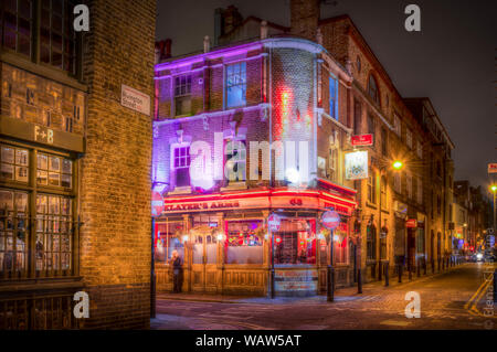 Notte strade di Shoreditch Foto Stock