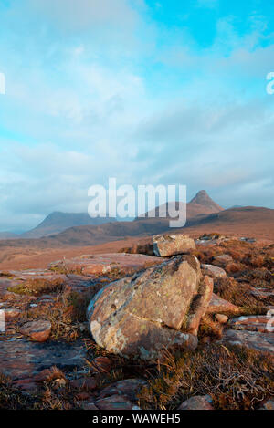 Stac Pollaidh e Cul Beag, Wester Ross Foto Stock