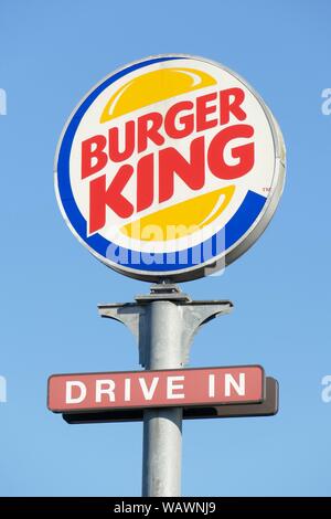 Segno Burger King, Drive in Germania Foto Stock