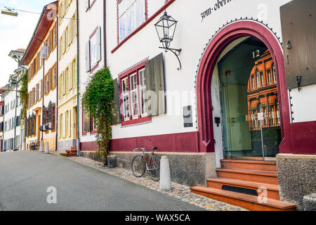 Facoltà teologica edificio, città vecchia di Basilea, Svizzera. Foto Stock