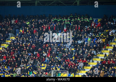 Tifosi azzurri durante l Italia vs CROAZIA U21 2-2, Frosinone, Italia, 25 Mar 2019, Calcio Nazionale Italiana di Calcio Foto Stock