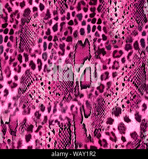 A pelle di leopardo stile design pattern senza giunture Foto Stock