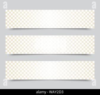 Banner di vettore con abstract sfondo mosaico Illustrazione Vettoriale