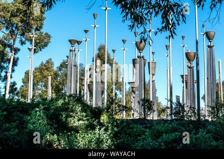 Federazione campane Melbourne Australia Birrarung Marr inner city park Foto Stock