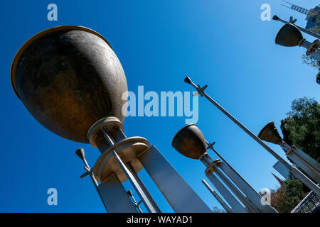 Federazione campane Melbourne Australia Birrarung Marr inner city park Foto Stock