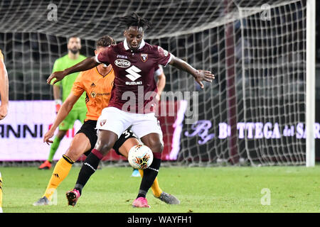 Meite Soualiho (Torino FC) durante l'Europa League 2019-20 partita di calcio tra Torino FC e Wolverhampton Wanderers FC allo Stadio Grande Torino il 22 agosto, 2019 a Torino, Italia. Foto Stock