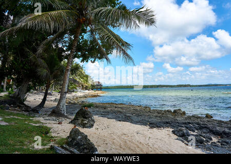 Filippine, Siargao Island, 20.Luglio.2019 : la gente visita il cloud 9, famoso surf sport nelle Filippine Foto Stock