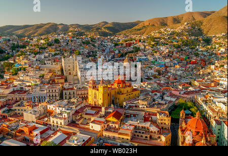 Villaggio del Messico Città del Messico Guanajuat vista da El Pipila Foto Stock