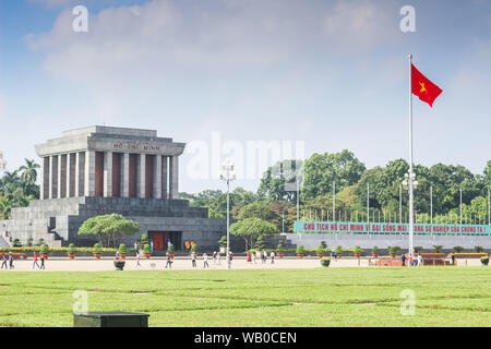 Mausoleo di Ho Chi Minh ad Hanoi, Vietnam Foto Stock