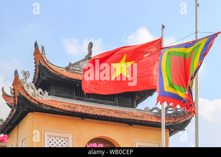 La cittadella imperiale di Thang Long che è un sito Patrimonio Mondiale dell'UNESCO in Hanoi, Vietnam Foto Stock