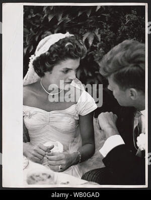 Vintage foto di Jack e Jackie Kennedy Foto Stock