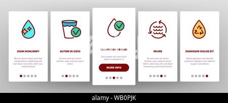 Trattamento acqua di onboarding vettore Illustrazione Vettoriale