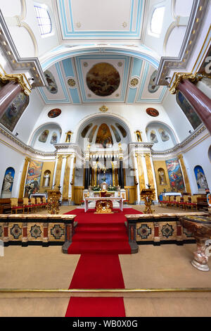 Londra, Inghilterra, Regno Unito. San Pietro Chiesa italiana (Cattoliche) Clerkenwell Road, Holborn. Interno Foto Stock