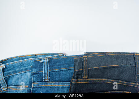 Uomo abiti casual accessori moda isolato bianco, jeans Foto Stock