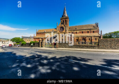 Gran Bretagna, Scozia, isole Orcadi, Kirkwall, St Magnus Cathedral Foto Stock