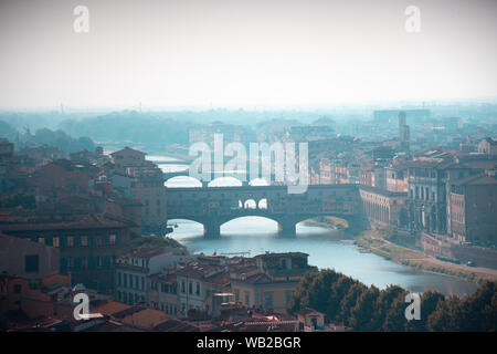 Firenze cityscape di sunrise Foto Stock