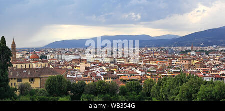 Firenze vista panoramica Foto Stock