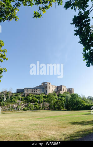 La destinazione turistica il castello di Borgholm rovina sull'isola Oland in Svezia Foto Stock