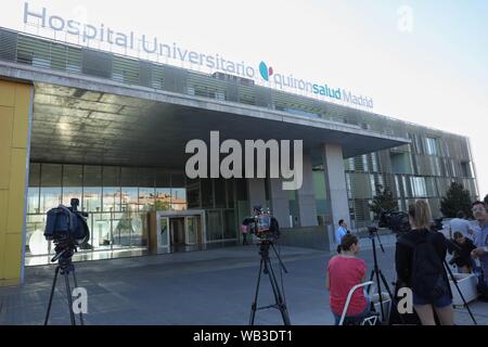 Madrid, Spagna. 24 Ago, 2019. Quirón de Pozuelo de Alarcón clinic, Madrid, a sottoporsi ad un intervento chirurgico al cuore di Madrid venerdì 23 agosto 2019 Credit: CORDON PREMERE/Alamy Live News Foto Stock