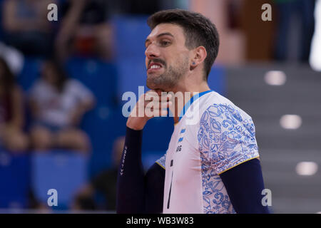 FACUNDO CONTE durante la Lega delle Nazioni uomini - Argentina vs Serbia, Milano, Italia, 23 giu 2019, Pallavolo Pallavolo Intenationals Foto Stock