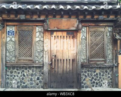 Seul viste sulla città, strade e templi in Corea del Sud Foto Stock