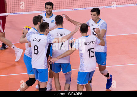 Felicita ARGENTINA durante la Lega delle Nazioni uomini - Polonia vs Argentina , Milano, Italia, 21 giu 2019, Pallavolo Pallavolo Intenationals Foto Stock