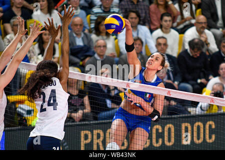 INDRE SOROKAITE durante la lega delle nazioni le donne - Stati Uniti Vs Italia, Conegliano, Italia, 29 maggio 2019, Pallavolo Italiana Pallavolo squadra nazionale Foto Stock