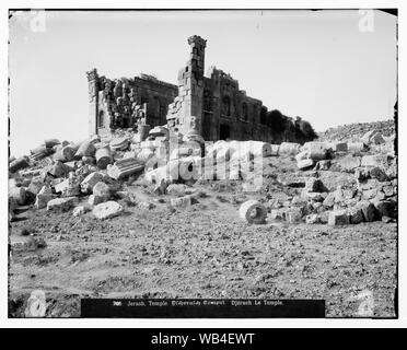 Ad est del Giordano e il Mar Morto. Tempio di Jerash Abstract/medio: G. Eric e Edith Matson Collezione fotografica Foto Stock