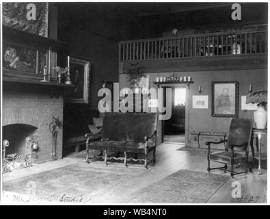 Edward Lind Studio Morse, 2133 R. SAN, N.W., Washington D.C. Hornblower & Marshall, architetti, 1902 Abstract/medio: 1 stampa fotografica : cyanotype. Foto Stock