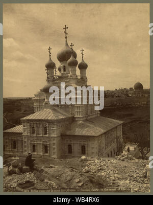 Eglise russe sur le mont des Oliviers chiesa russa sul monte degli Ulivi / / Bonfils. Abstract/medio: 1 stampa fotografica : albume. Foto Stock