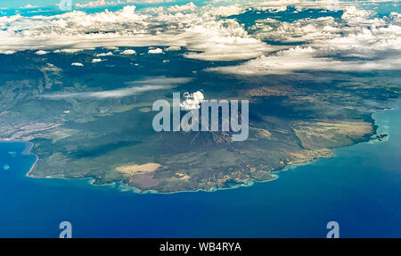 Vulcano viste da aereo, in Bali Indonesia Foto Stock