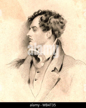 LORD BYRON (1788-1824) poeta inglese e uomo politico circa 1815 Foto Stock