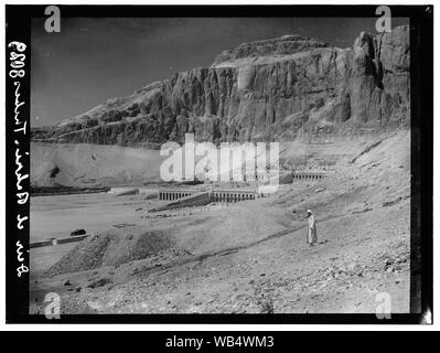 L'Egitto. Tebe, alla frontiera meridionale d'Egitto. Tempio di Deir el Bahre Abstract/medio: G. Eric e Edith Matson Collezione fotografica Foto Stock