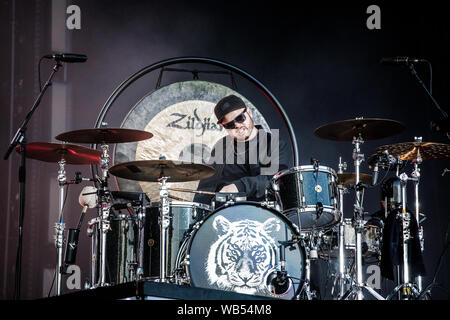 Il sangue reale di esibirsi dal vivo sul palco del festival di Leeds, Regno Unito, 24 agosto 2019. Foto Stock