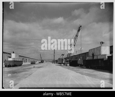 Elmira Holding e punto di riconsegna, Elmira, New York. Abstract/medio: Collezione Gottscho-Schleisner Foto Stock