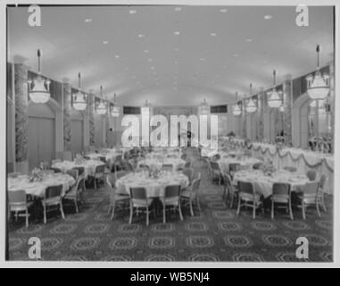 Essex House, colonnati. Abstract/medio: Collezione Gottscho-Schleisner Foto Stock