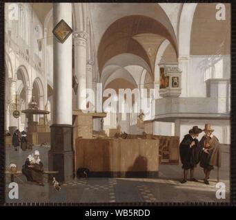 E. de Witte - Interieur van de Oude Kerk te Amsterdam Foto Stock