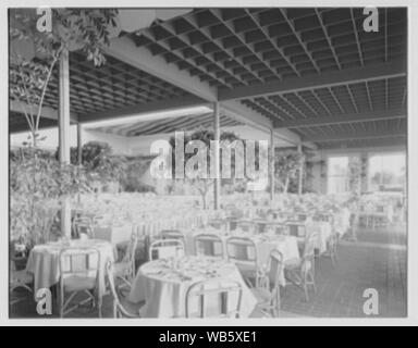 Everglades Club, Sala Orange, Palm Beach, Florida. Abstract/medio: Collezione Gottscho-Schleisner Foto Stock