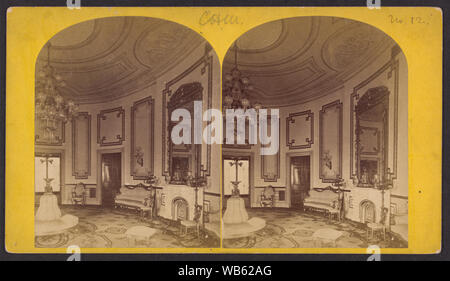 Executive Mansion, Camera Blu Abstract/medio: 1 stampa fotografica su schede stereo : stereografia, albume. Foto Stock