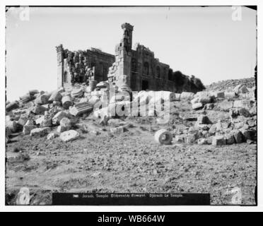 Ad est del Giordano e il Mar Morto. Tempio di Jerash Foto Stock