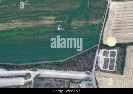 Chambley, Francia. Il 2 agosto, 2019. Vista generale di Chambley-Bussières Air Base durante la XVI edizione del Grand Est aria Mondial Ballons. Foto Stock