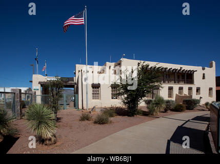 Esterno, Pattuglia di Confine Stazione, Naco, Arizona Foto Stock