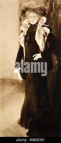 Edelfelt ritratto della cantante Aino Ackte 1901. Foto Stock