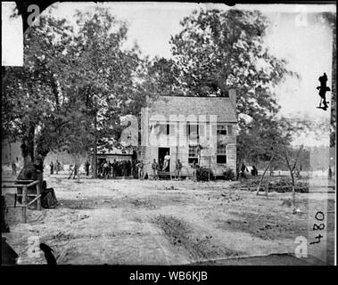 Fair Oaks, Va. casa telaio utilizzato come ospedale da Gen Joseph Hooker della divisione Abstract: Selezionato Guerra civile fotografie, 1861-1865 Foto Stock