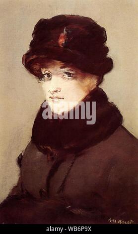 Edouard Manet Mery Laurent au chapeau de Loutre. Foto Stock