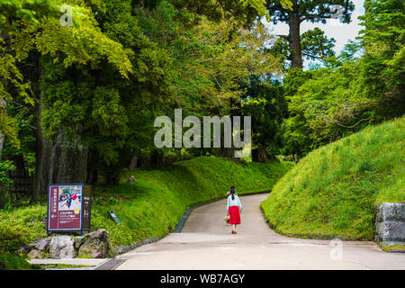 Hakone, Giappone, 10th, Maggio, 2018. La vista di Onshi Parco di Hakone. Onshi Hakone Park è stato utilizzato come residenza secondaria per la casa imperiale. Ora è Foto Stock